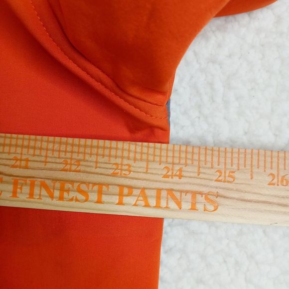 Clemson Jacket Fleece-lined Mens Large Full Zip Polyester Russell Orange - Picture 7 of 9